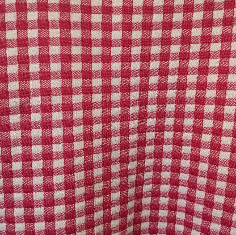 Zara Hot Pink Gingham Sheath Dress Size Medium - Picture 4 of 10